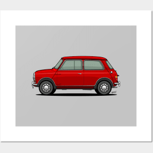 Morris mini minor side profile Posters and Art